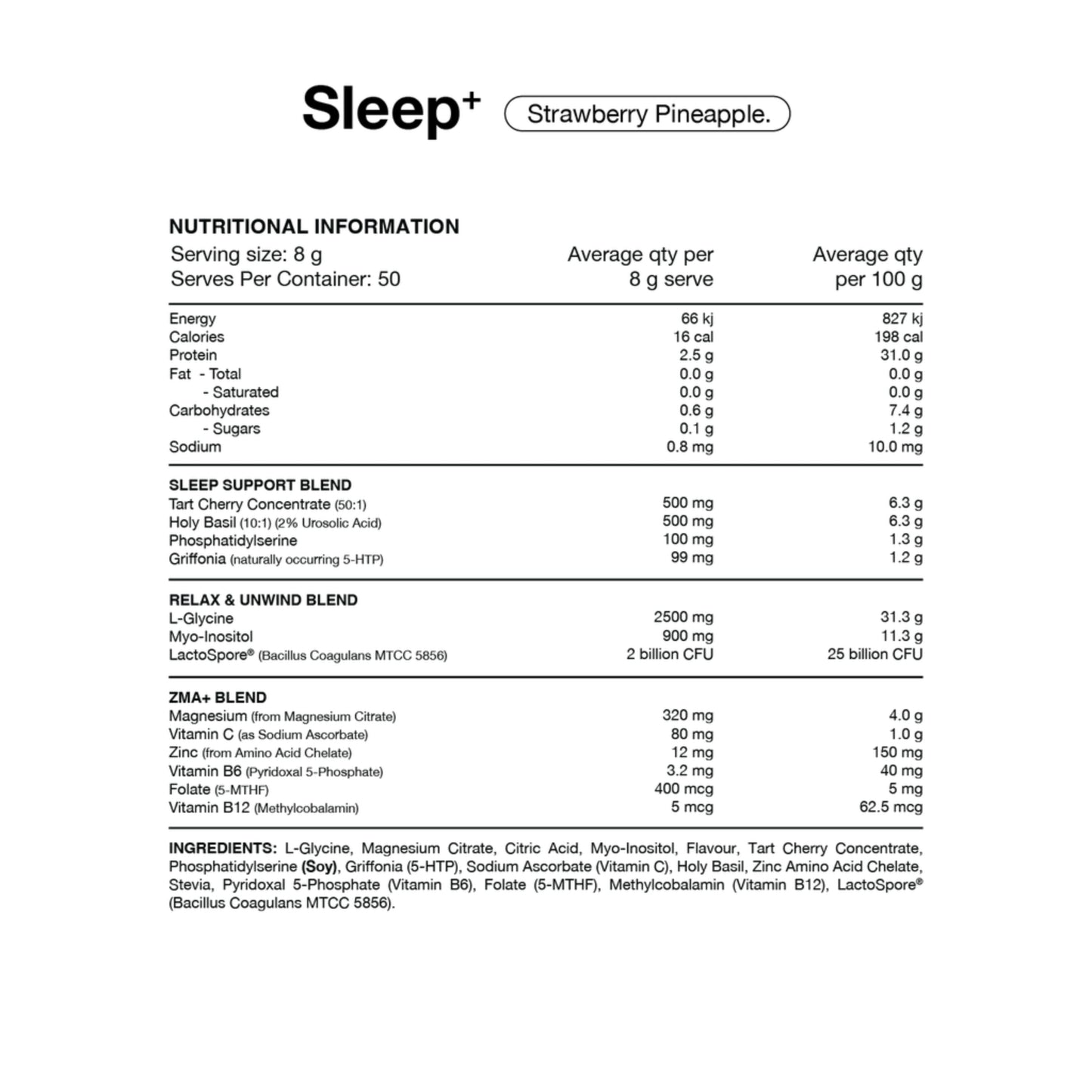Switch Nutrition Sleep+