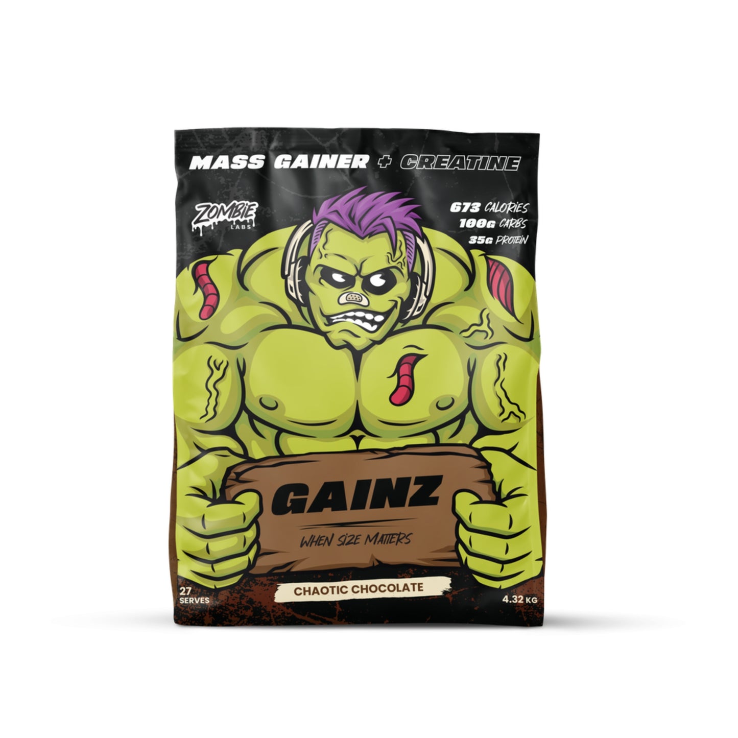 Zombie Labs Gainz Mass Gainer Protein